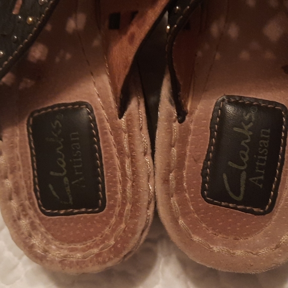 Clarks Leather Sandals Size 7 Summer, Beach - Picture 3 of 4